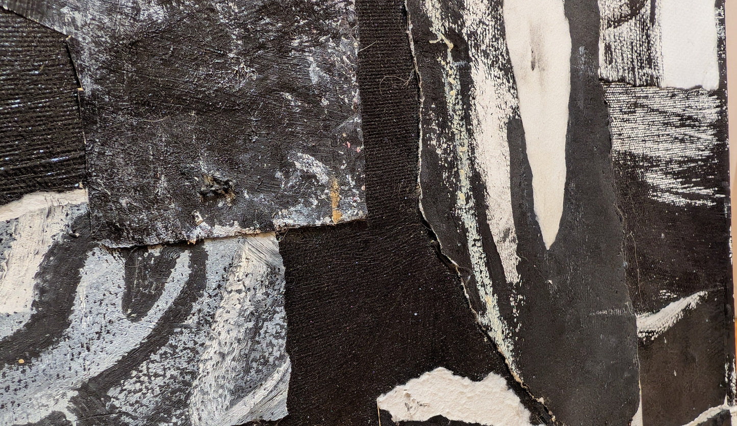 MGlew Untitled Signed and Dated B&W Collage