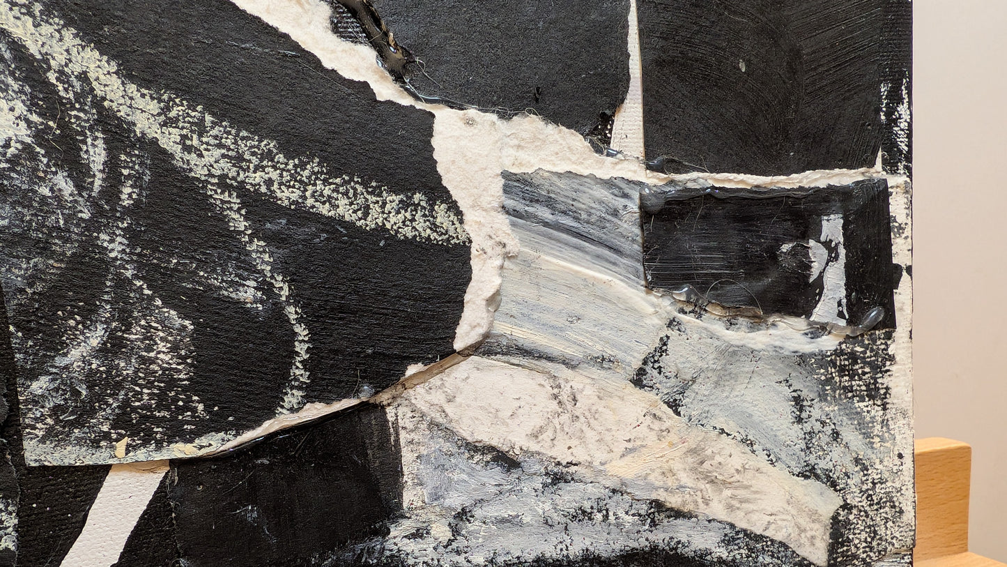MGlew Untitled Signed and Dated B&W Collage